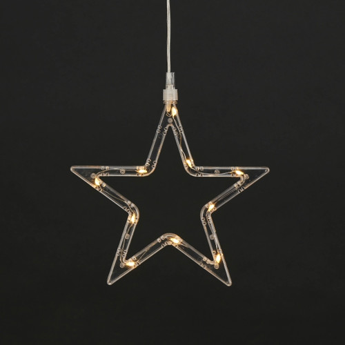 Christmas Stars 3 LED Window Decoration, warm/cool white, battery-operated