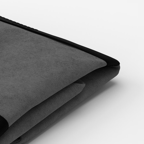 IGGÖN Parasol base with sandbags, dark grey, 60x60 cm