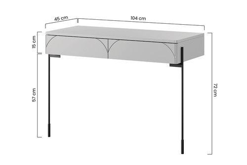 Modern Console Table/Dresser Sonatia, cashmere