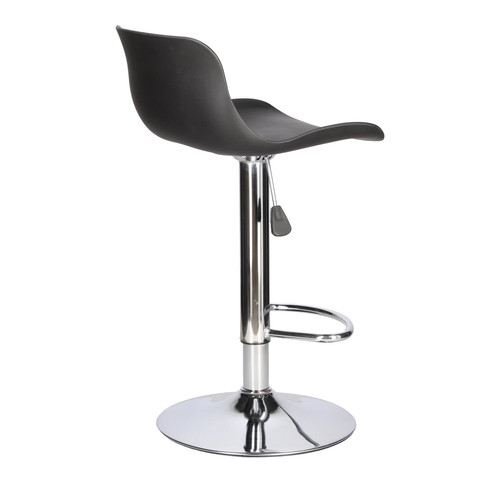 Bar Stool Inge, black/chrome