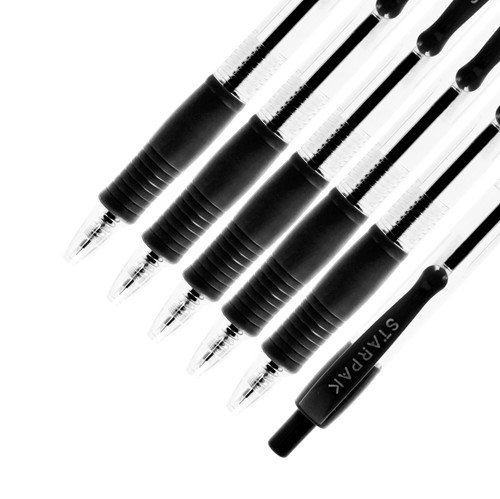 Starpak Ball Pen with Grip, black, 36pcs