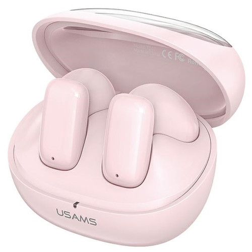 USAMS Bluetooth Headphones Earphones 5.3 TWS TD Series, pink