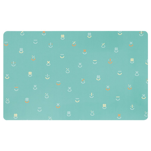 BÖNSYRSA Desk pad, turquoise, 60x37 cm