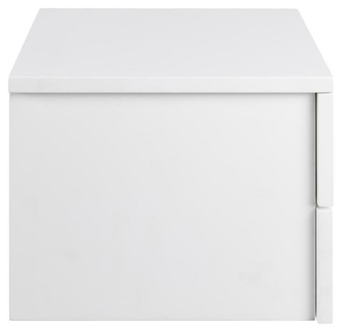 Wall-Mounted Bedside Table Nightstand Avignon, white