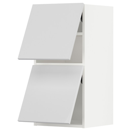 METOD Wall cabinet horizontal w 2 doors, white/Ringhult white, 40x80 cm