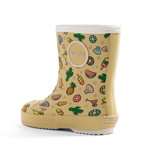 Druppies Rainboots Wellies for Kids Summer Boot Size 24, sand yellow