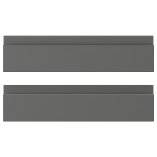 VOXTORP Drawer front, dark grey, 40x10 cm
