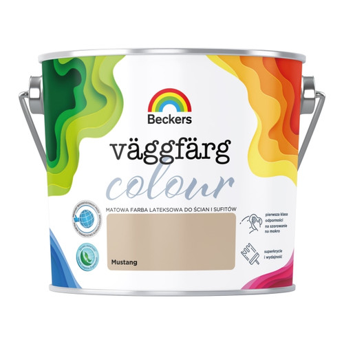 Beckers Matt Latex Paint Vaggfarg Colour 2.5l mustang