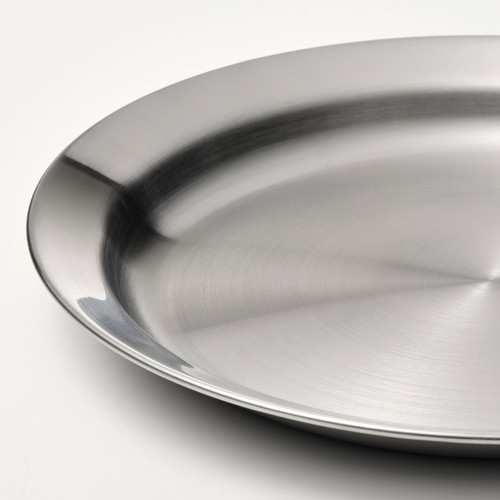 GRILLTIDER Side plate, stainless steel, 20 cm