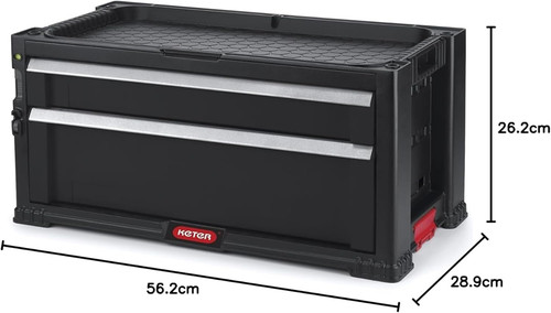 Keter 2-Drawer Tool Chest Cabinet