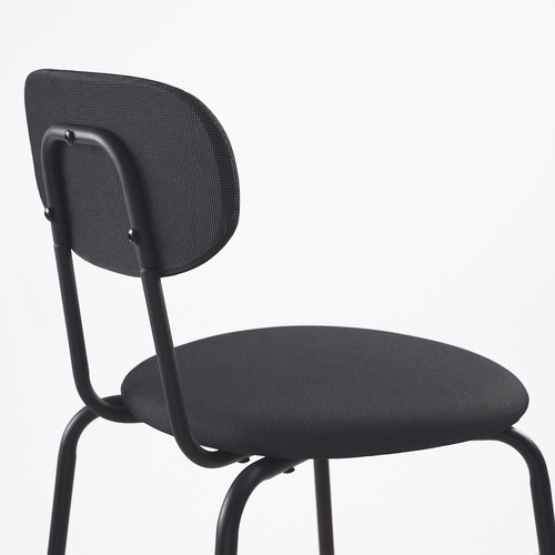 ÖSTANÖ Chair, black Remmarn/dark grey
