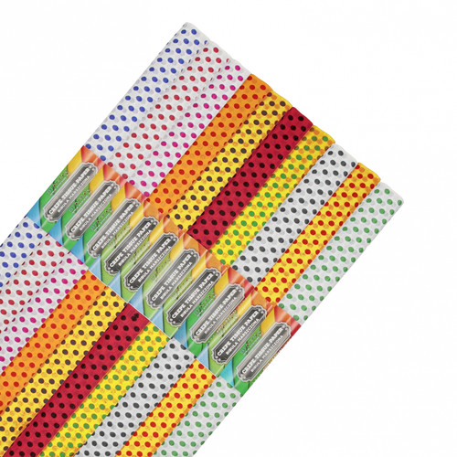Crepe Paper 50x200cm 10pcs, dots