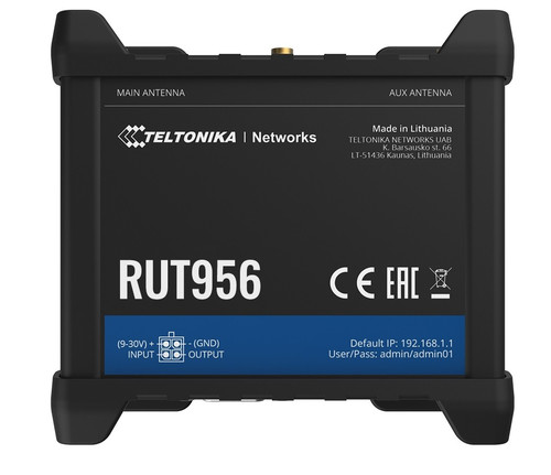 Teltonika Router LTE RUT956 Cat4 2G GNSS WiFi