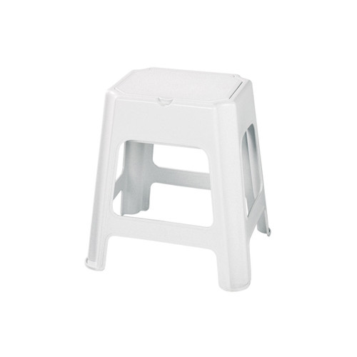 Shower Stool Bisk, white