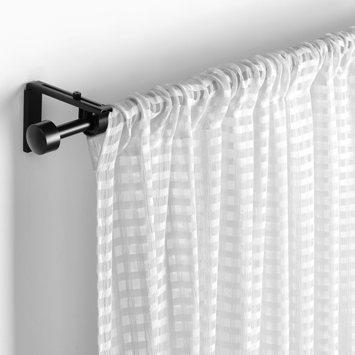 SANDDÅDRA Sheer curtains, 1 pair, white, 145x300 cm