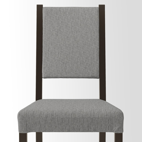 STEFAN Chair, brown-black/Knisa grey/beige