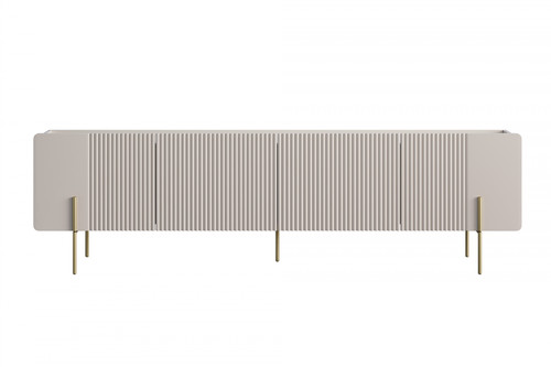 TV Cabinet Malmi 200 cm, cashmere, crema bianca, gold
