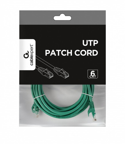 Gembird Patch Cord Cat.6 UTP 5m green
