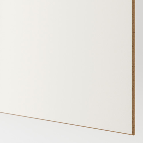 MEHAMN 4 panels for sliding door frame, white stained oak effect, white, 75x236 cm