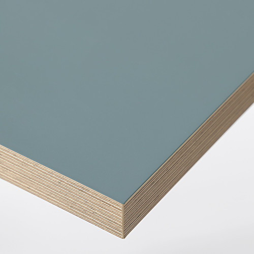 LAGKAPTEN / ALEX Desk, grey-turquoise/black, 120x60 cm