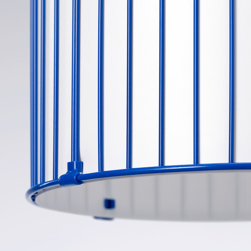 SOLVINDEN Pendant lamp, blue, 48 cm