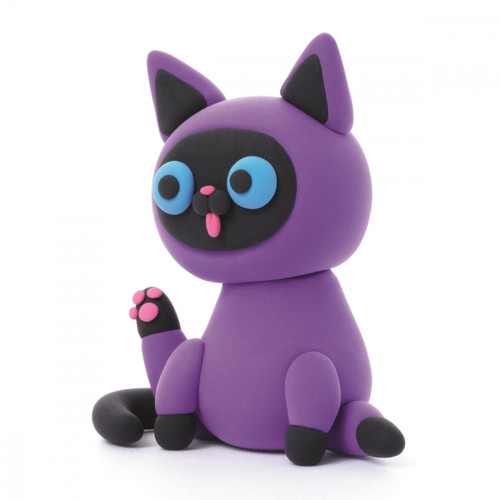 Hey Clay Air-Dry Clay Fluffy Pets Siamese Cat 3+