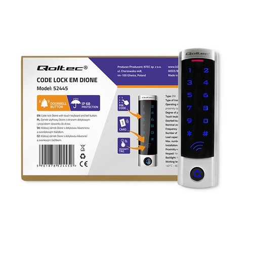 Qoltec Code Lock Dione with RFID reader