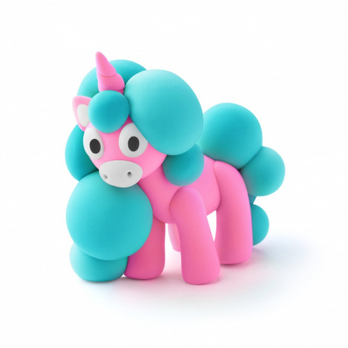Hey Clay Air-Dry Clay Rainbow Unicorns Cloudy 3+