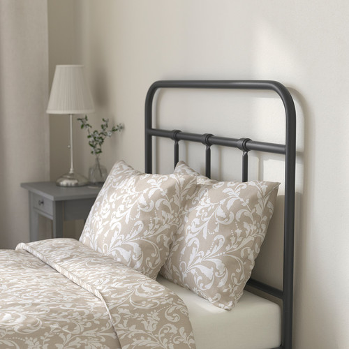 STJÄRNÖ Bed frame, anthracite, 90x200 cm