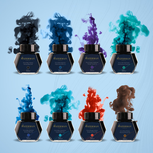 Waterman Ink Bottle 50ml, blue-black