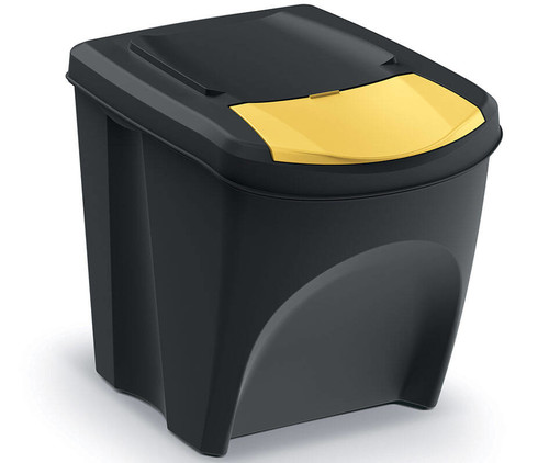 Waste Sorting Bins 25l  SORTI BOX, black