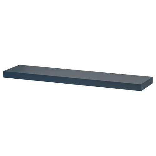 LACK Wall shelf, black-blue, 110x26 cm