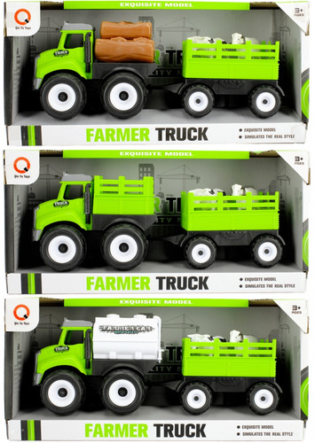 Farmers Truck with Trailer Set of 3 3+