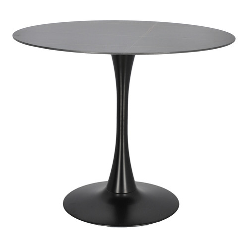 Table Simplet Skinny Premium Stone 90cm, black