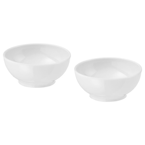 IKEA 365+ Bowl, rounded sides white, 9 cm, 2 pack
