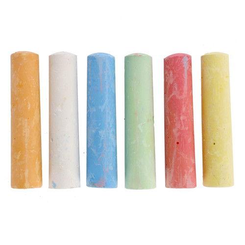 Starpak Sidewalk Chalk 6 Colours 15pcs