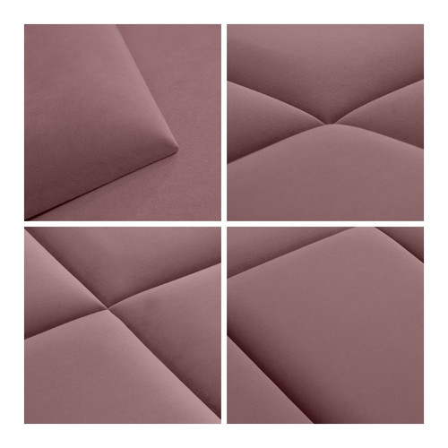 Upholstered Wall Panel Stegu Mollis Rectangle 60 x 30 cm, dirty pink