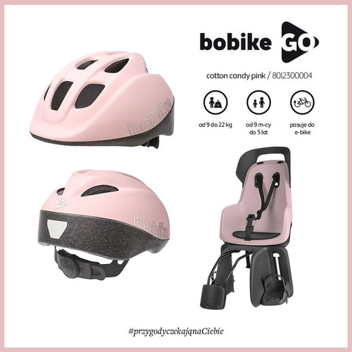 Bobike Kids Helmet Go Size XS, pink