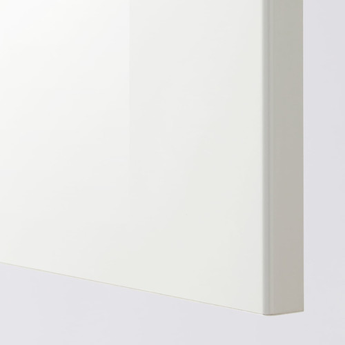 RINGHULT 2-p door f corner base cabinet set, high-gloss white, 25x80 cm