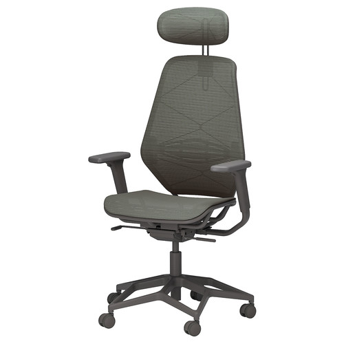 STYRSPEL Gaming chair, dark grey/grey