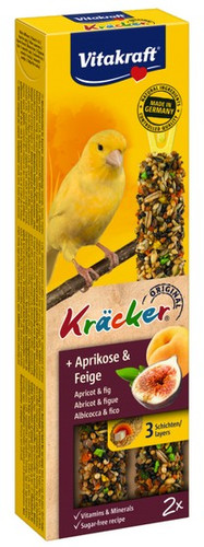 Vitakraft Kracker Seed Snack for Canary Fruit 60g 2-pack