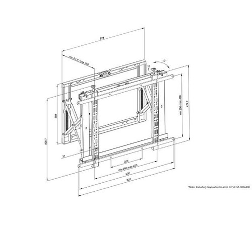 NewStar Video Wall Mount 42-70" 35kg