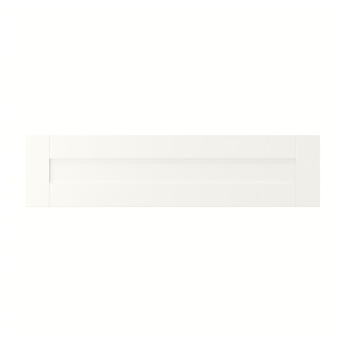 SANNIDAL Drawer front, white, 80x20 cm