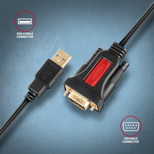 AXAGON ADS-1PSN Adapter Prolific USB2.0 > RS-232 serial