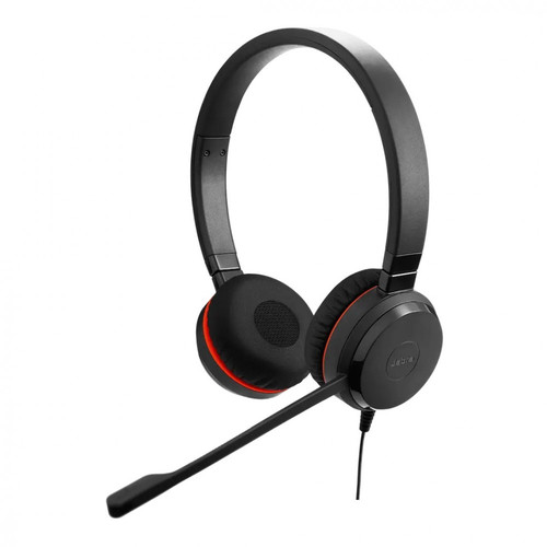 Jabra Evolve 30 II UC Stereo Headset, USB-A & USB-C & 3.5mm, Black