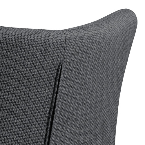 Upholstered Chair with Armrests Laura, dark grey