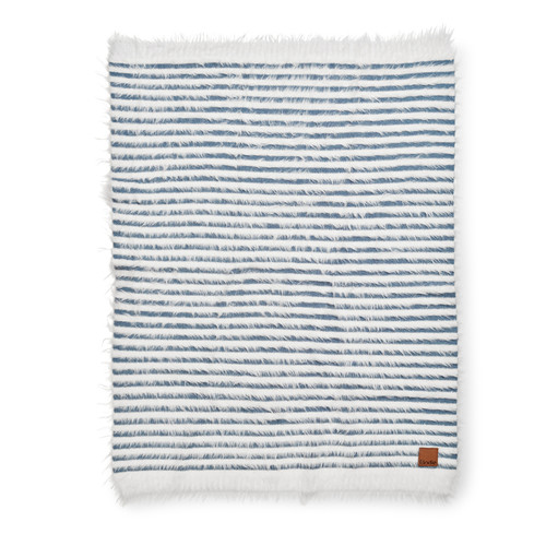 Elodie Details Furry Knit Blanket - Berry Blue