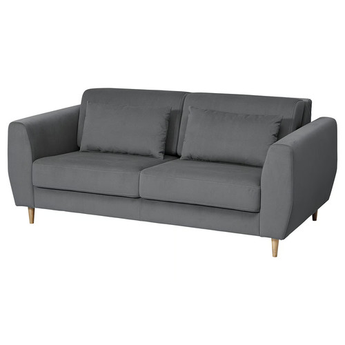 SLATORP 2-seat sofa, Hakebo dark grey