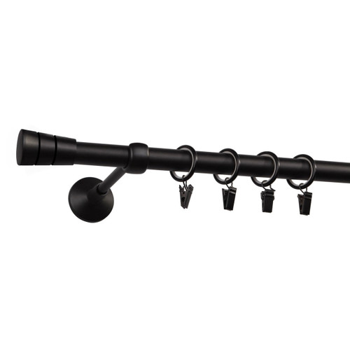 Curtain Rod Siena 19 mm 200 cm, black