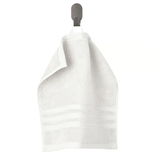 BROKGLIM Washcloth, white, 30x30 cm